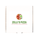 White Pizza Boxes with Custom Logo printed on top